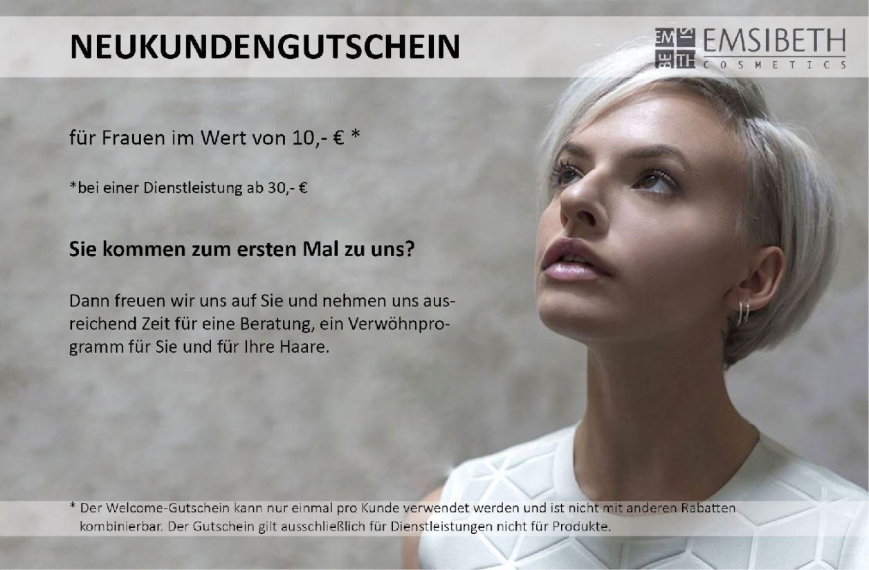 Gutschein Bild mit einer Frau